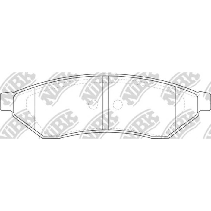 Колодки тормозные дисковые NIBK PN0375