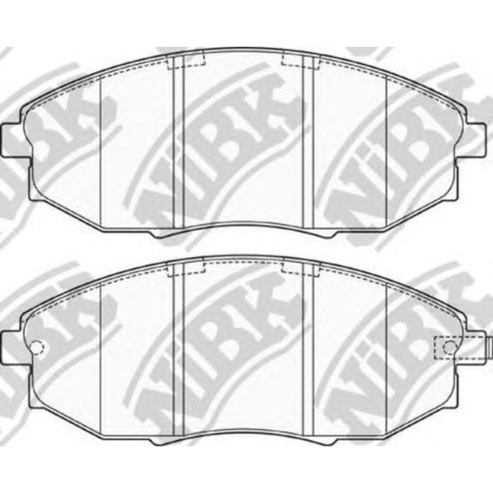Колодки тормозные дисковые NIBK PN0380