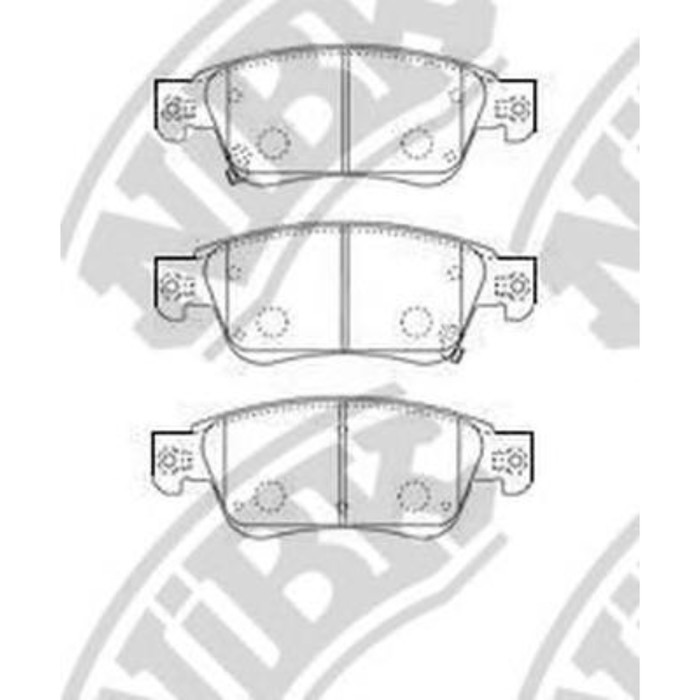 Колодки тормозные дисковые NIBK PN0388