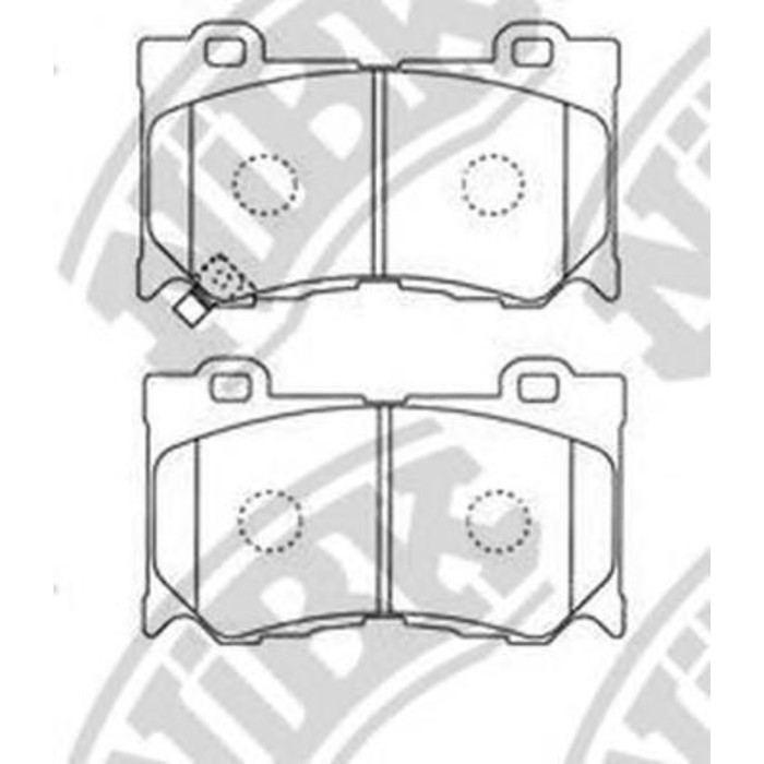 Колодки тормозные дисковые NIBK PN0389