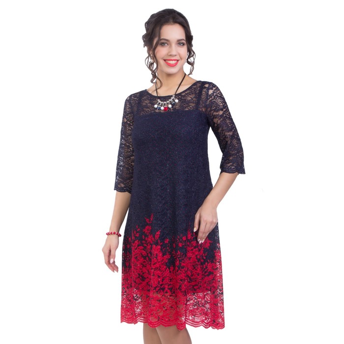 Платье женское, размер 46, цвет синий П4-3259/31