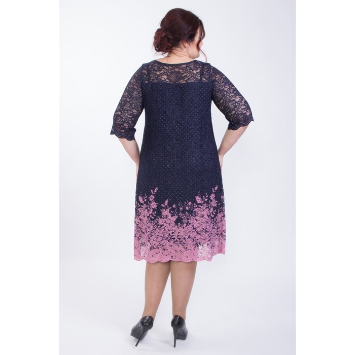 Платье женское, размер 60, цвет синий П4-3259/30