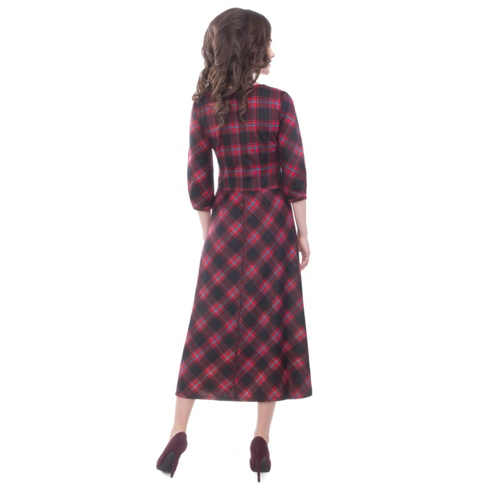 Платье женское, размер 48, цвет красный П4-3371/27