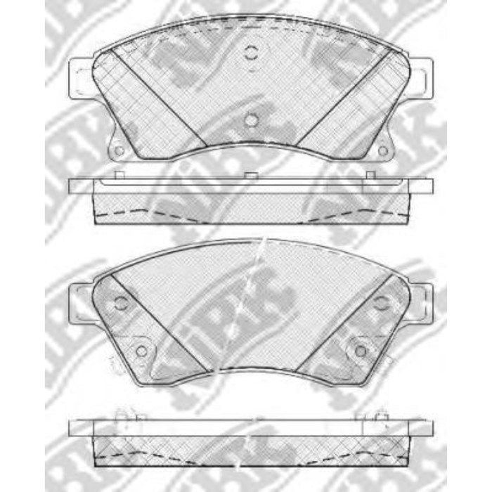 Колодки тормозные дисковые NIBK PN0391