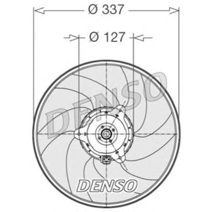 Вентилятор радиатора Denso DER21002