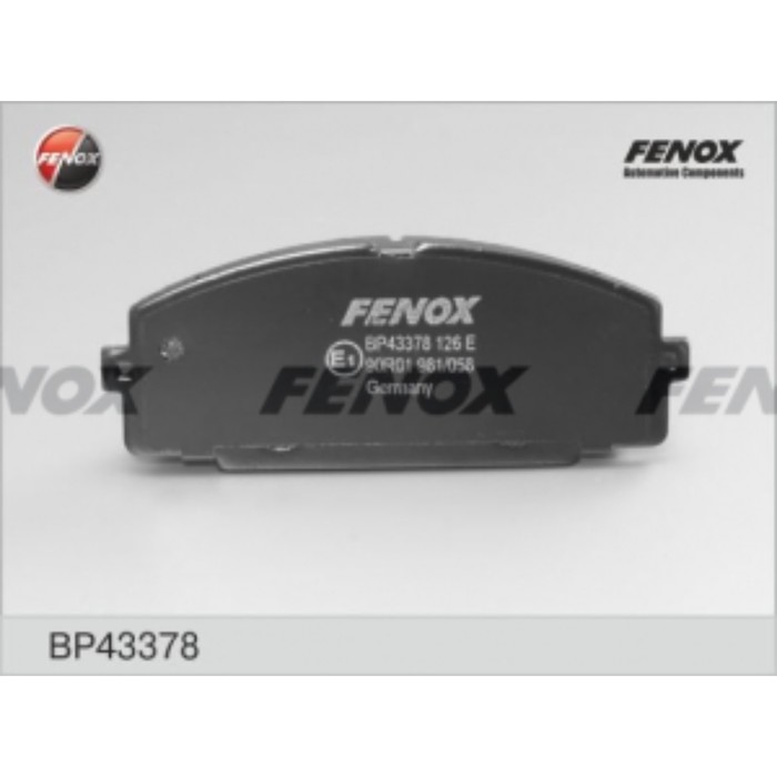 Колодки тормозные FENOX bp43378