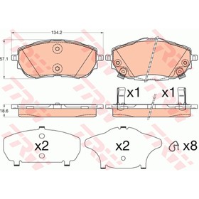 

Колодки тормозные TRW GDB3598