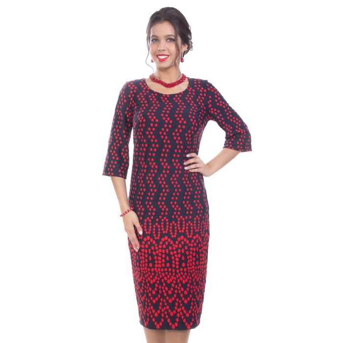 Платье женское, размер 50, цвет синий П4-3527/10