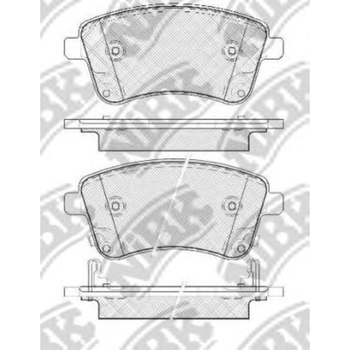 Колодки тормозные дисковые NIBK PN0703