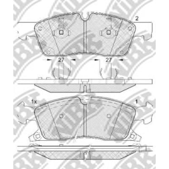 Колодки тормозные дисковые NIBK PN0833