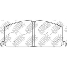 

Колодки тормозные дисковые, комплект NIBK PN1077
