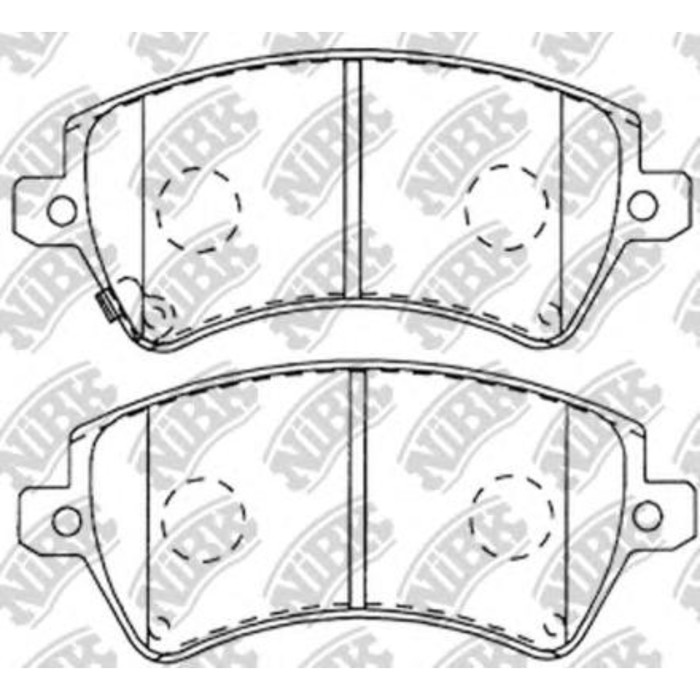 Колодки тормозные дисковые NIBK PN1224
