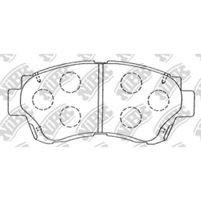 Колодки тормозные дисковые NIBK PN1228