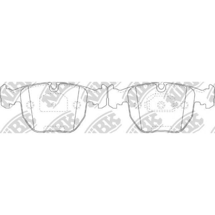 Колодки тормозные дисковые NIBK PN0401