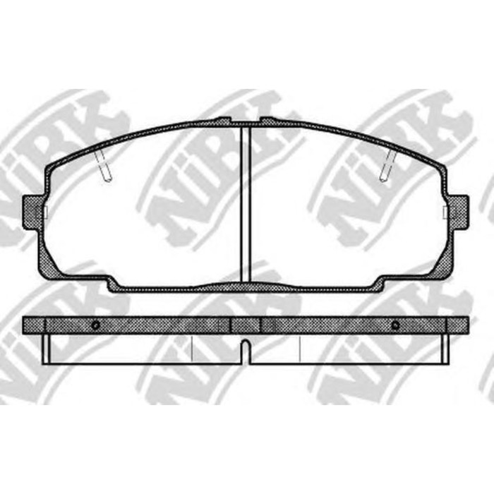 Колодки тормозные дисковые NIBK PN1237