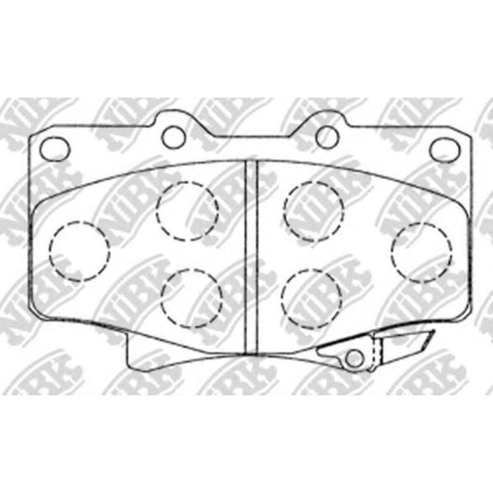 Колодки тормозные дисковые NIBK PN1242