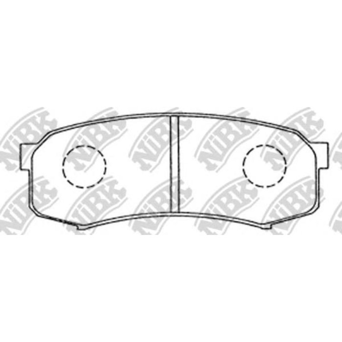 Колодки тормозные дисковые NIBK PN1243