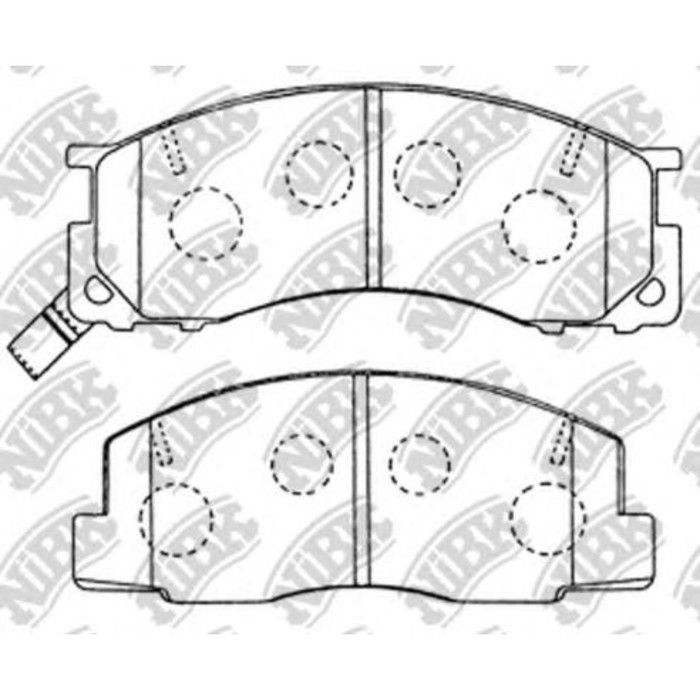 Колодки тормозные дисковые NIBK PN1273