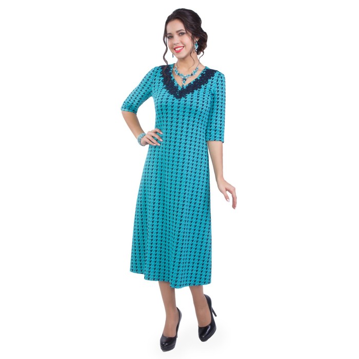 Платье женское, размер 48, цвет голубой П4-3670/6