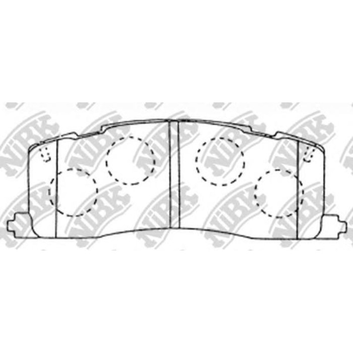 Колодки тормозные дисковые NIBK PN1274