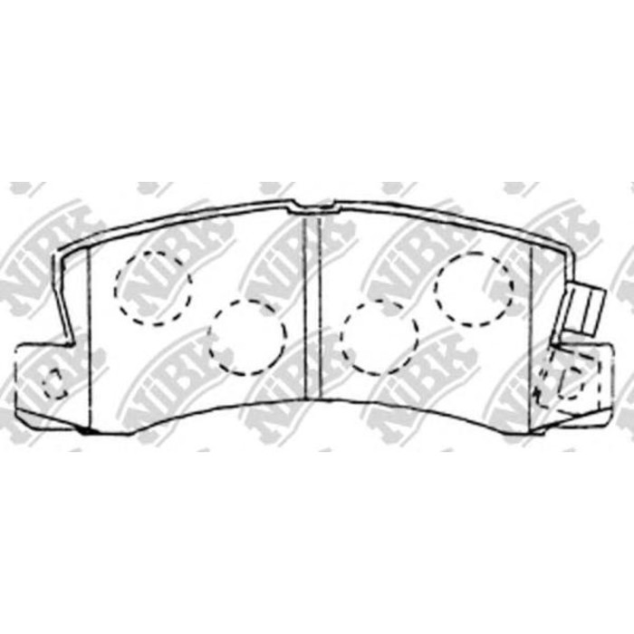 Колодки тормозные дисковые NIBK PN1321