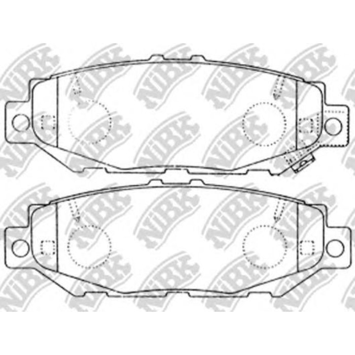 Колодки тормозные дисковые NIBK PN1363