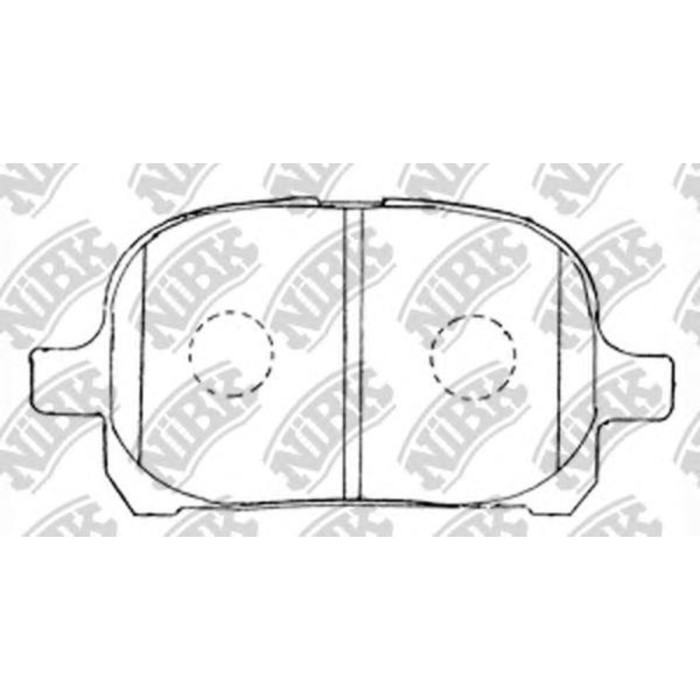 Колодки тормозные дисковые NIBK PN1401