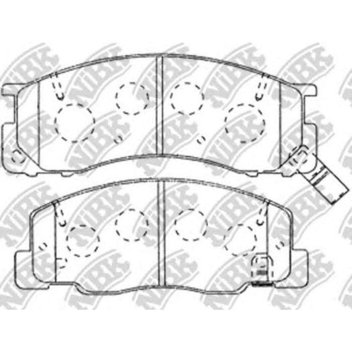 Колодки тормозные дисковые NIBK PN1405
