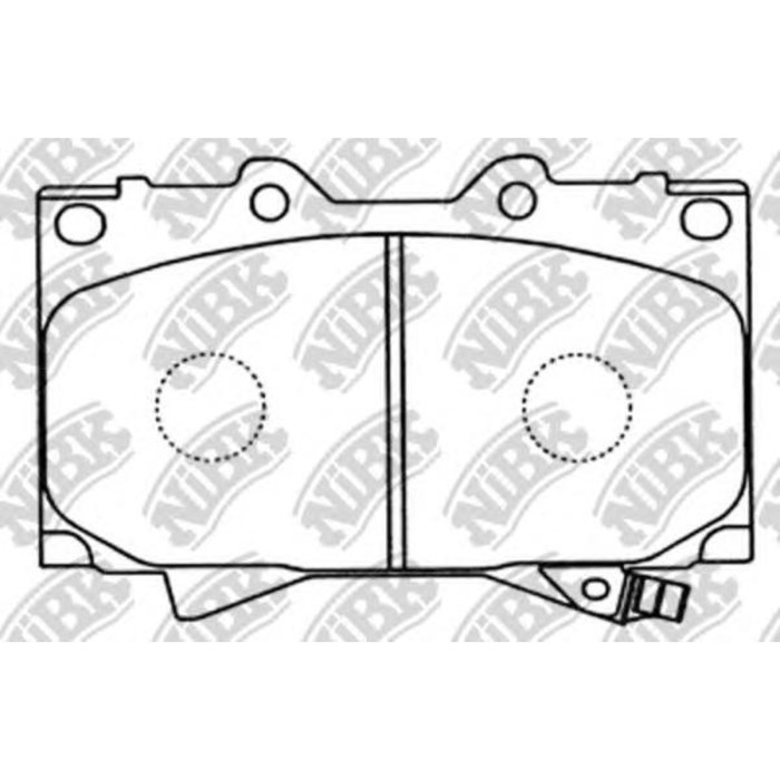 Колодки тормозные дисковые NIBK PN1411