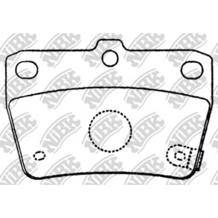 Колодки тормозные дисковые NIBK PN1424