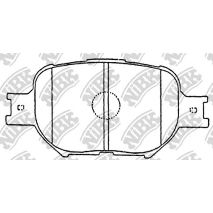 Колодки тормозные дисковые NIBK PN1430