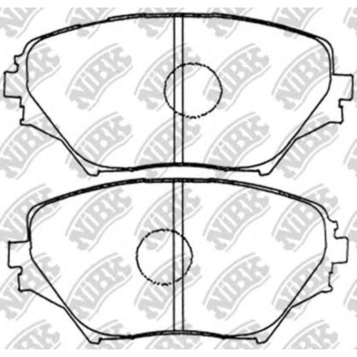 Колодки тормозные дисковые NIBK PN1447