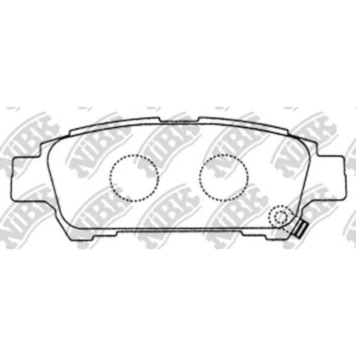 Колодки тормозные дисковые NIBK PN1449