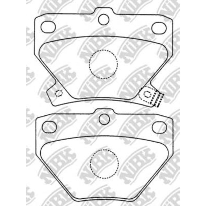 Колодки тормозные дисковые NIBK PN1454