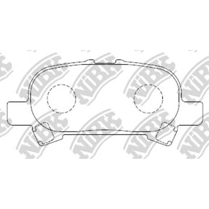 Колодки тормозные дисковые NIBK PN0427