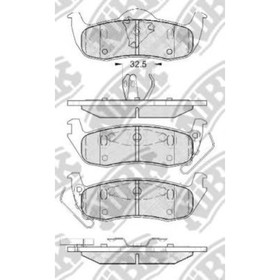 

Колодки тормозные дисковые NIBK PN0429
