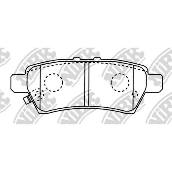 Колодки тормозные дисковые NIBK PN0430