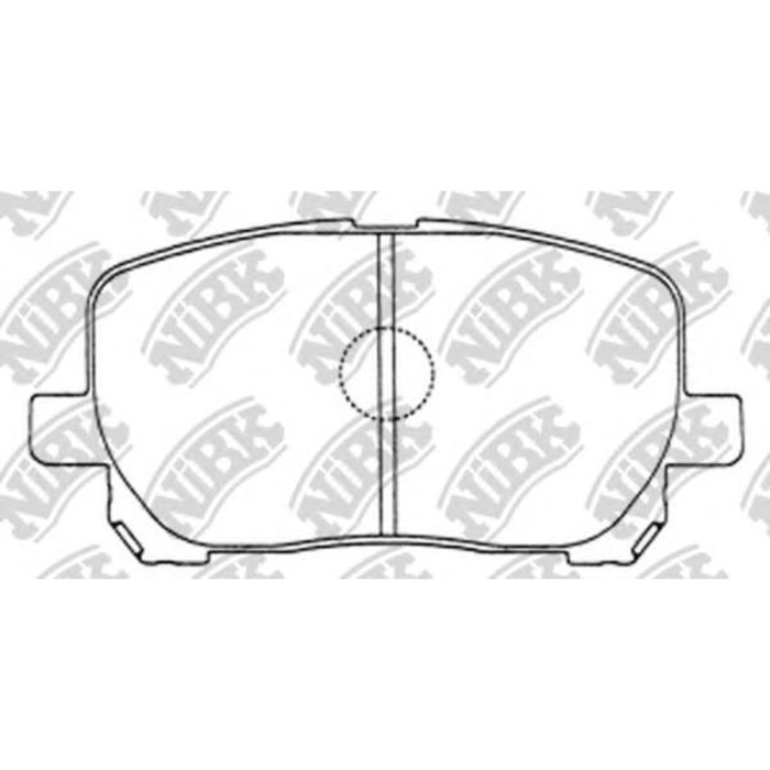 Колодки тормозные дисковые NIBK PN1470