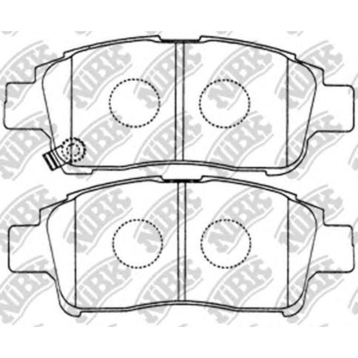 Колодки тормозные дисковые NIBK PN1471