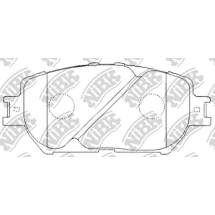 Колодки тормозные дисковые NIBK PN1479