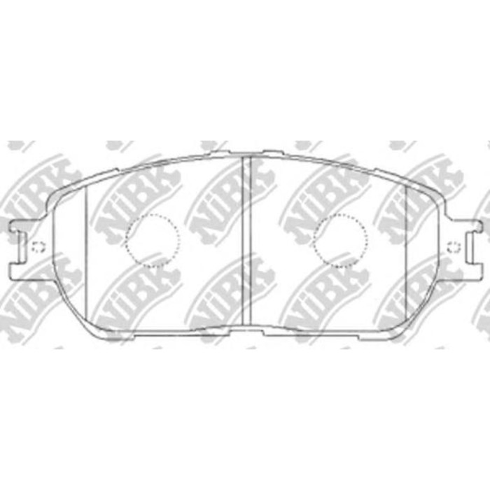 Колодки тормозные дисковые NIBK PN1480