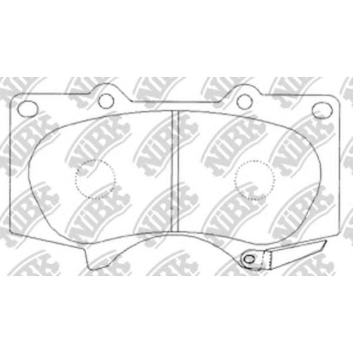 Колодки тормозные дисковые NIBK PN1482