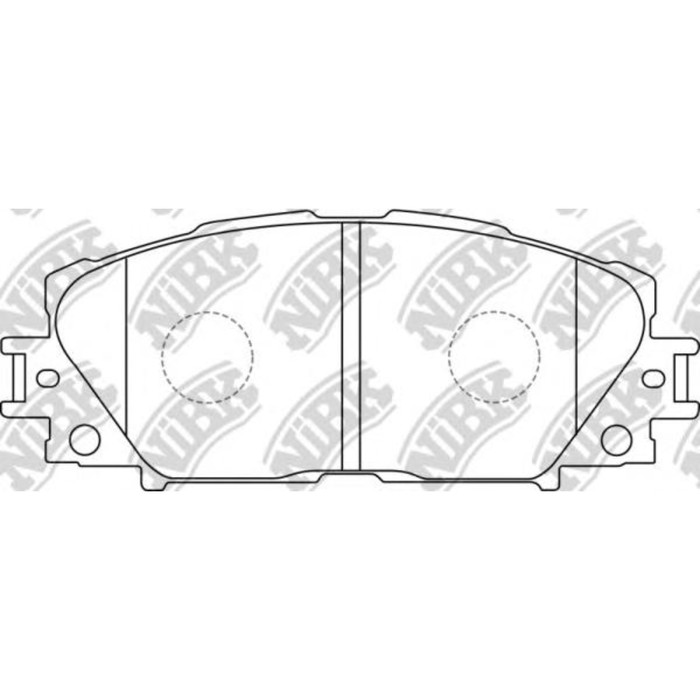Колодки тормозные дисковые NIBK PN1508
