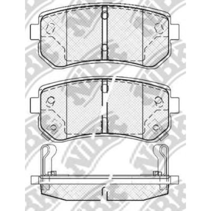 Колодки тормозные дисковые NIBK PN0436