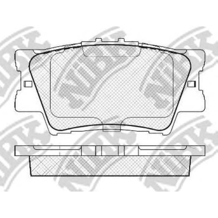 Колодки тормозные дисковые NIBK PN1522