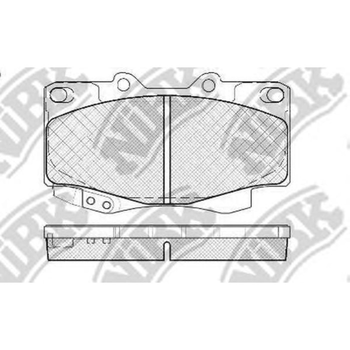 Колодки тормозные дисковые NIBK PN1830