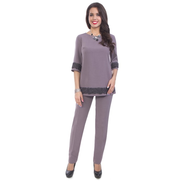 Брюки женские, размер 48, цвет фиолетовый Б5-3518/4