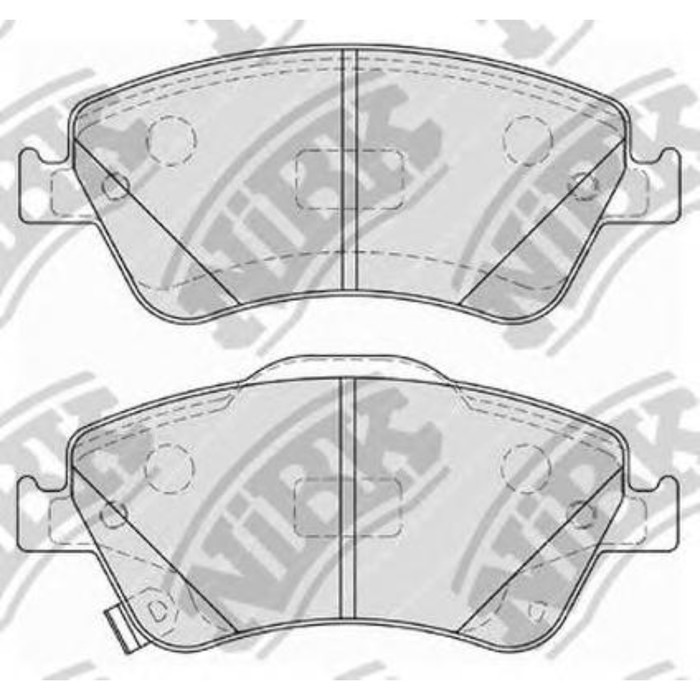 Колодки тормозные дисковые NIBK PN1834