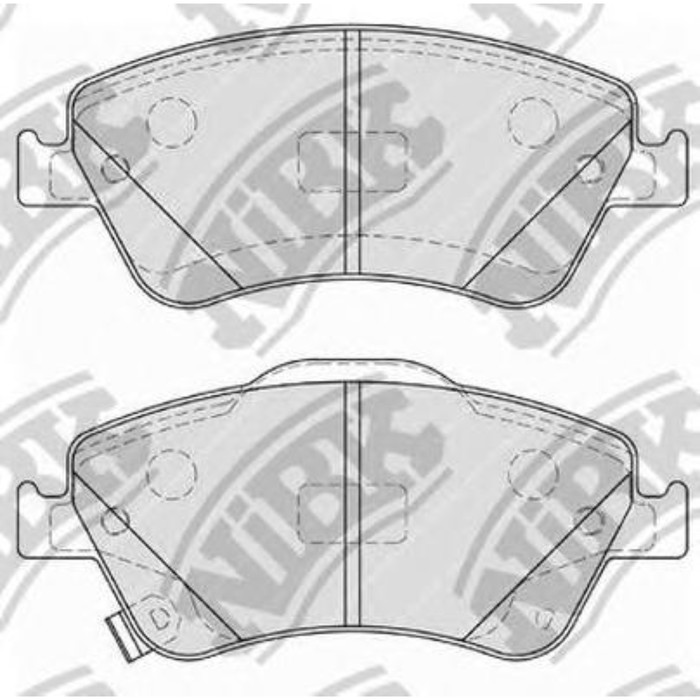 Колодки тормозные дисковые NIBK PN1835