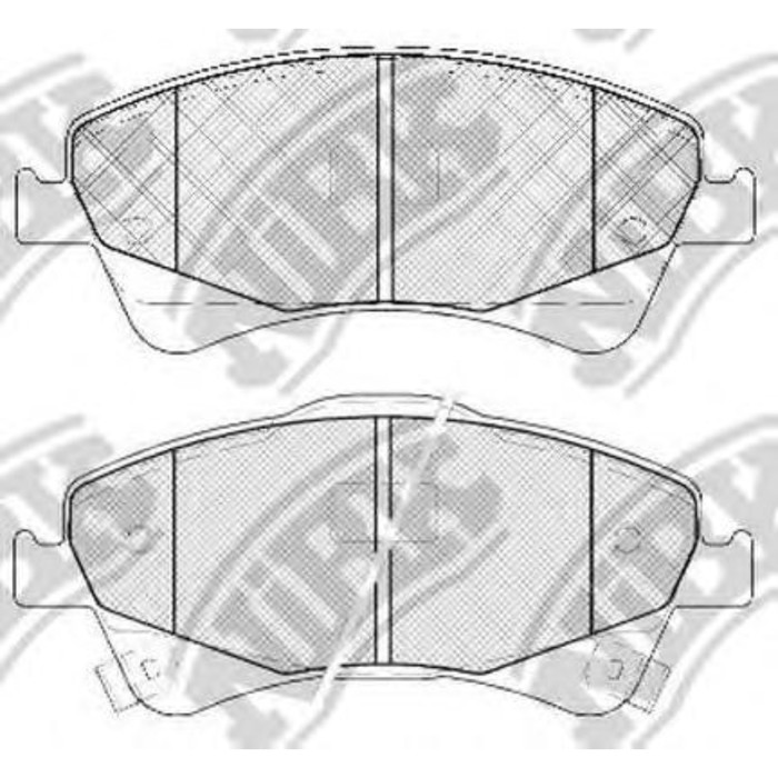 Колодки тормозные дисковые NIBK PN1837